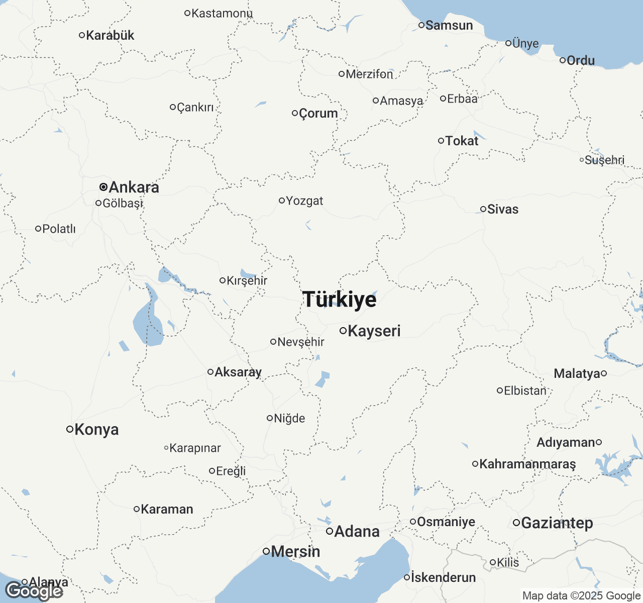 Map of Turkey